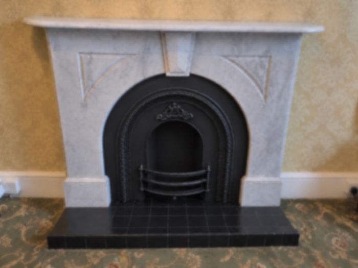 Marble Fireplace and insert