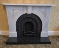 Marble Fireplace and insert