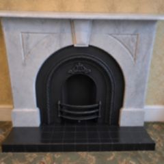Marble Fireplace and insert