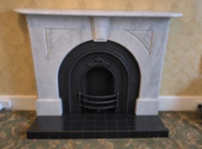 Marble Fireplace and insert