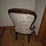 Victorian Style Vintage Balloon Back Upholstered Nursing Chair Image 8