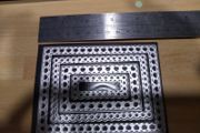 Nest of rectangle die cutting frames