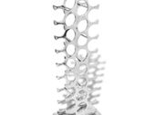 Wine Rack Aluminium Silver 27 Bottles