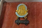 Vintage Imperial Society of Teachers of Dance. Waltz.Vintage Enamel Pin Badge.