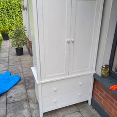 painted pine wardrobe