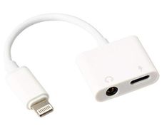 Charge And Listen Lightning to 3.5mm 2-in-1 Audio Adapter With Pass-Through Charging
