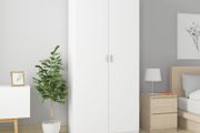 Wardrobe White 90x52x200 cm Chipboard