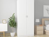 main image for ad Wardrobe White 90x52x200 cm Chipboard