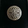 Vintage Sterling Silver 925 Round Celtic Knot Trinity Brooch Dancing Pin 1,4" - 7g Image 3
