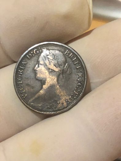 1866 farthing Victoria
