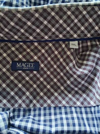 MAGEE micro-check button-down shirt