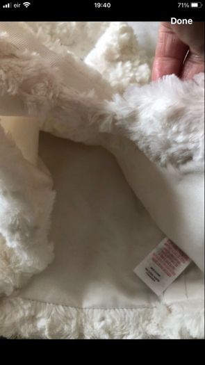 Girls fur coat 7lb