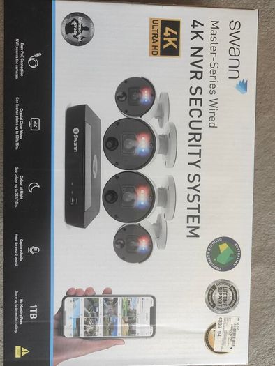 Swann Master-Series NVR 4K 4 Camera & 8 Channel S