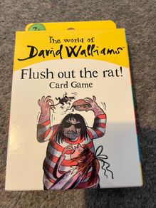 David Walliams Flush out the Rat card game