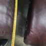 3 Seater Brown Leather Recliner Sofa Image 4