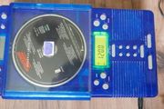 Vintage Sharper Image CD Player AM/FM Radio Shower Buddy! Clear Blue