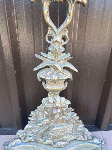 Brass Effect  On Cast Iron Umbrella Stand