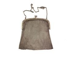 Antique 800 Silver mesh chainmail coin purse