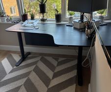 Large IKEA electric sit-stand corner desk