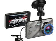 main image for ad Dual Lens 4" Dash Camera Car DVR Camera Vehicle Video Recorder Dash Cam 4.0" LCD Full HD 1080P