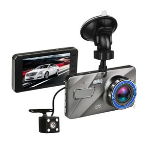 Dual Lens 4" Dash Camera Car DVR Camera Vehicle Video Recorder Dash Cam 4.0" LCD Full HD 1080P