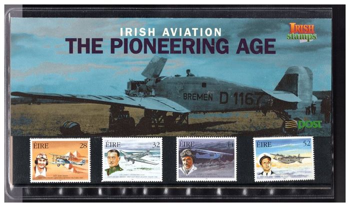 1998 Ireland Pioneers of Irish Aviation Commemorative Stamp, Stamp Presentation Pack