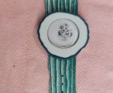 Vintage 1991 Pop Swatch Alfred Hofkunst Design Clock Cucumber