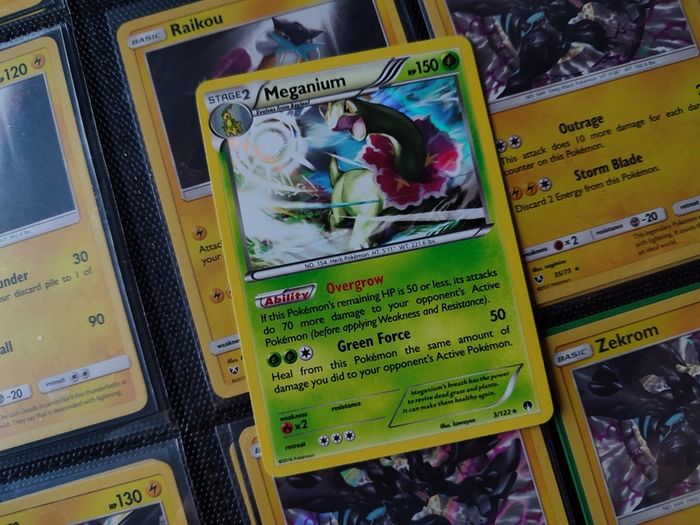 Meganium ! Holo Rare ! from BREAKpoint Set ! 2016 ! Pokemon Card !