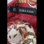 dress Bnwt Zara burgundy scarf print shirt dress with side slits small Image 7