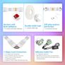 12M(2 x 6M) Music Sync Colour Changing RGB LED Strip 44-Key Remote, Sensitive Built-in Mic, App Controlled LED Lights, 5050 RGB LED Light Strip(APP+Remote+Mic+3 Button Switch) [Energy Class A+] Image 3