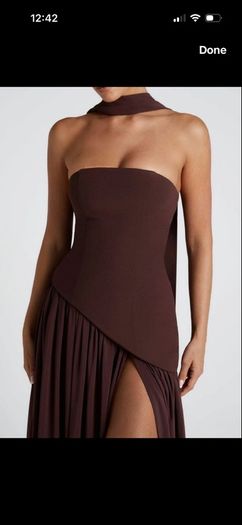 Brown ball dress