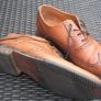 Mens Office leather punched shoes Image 2