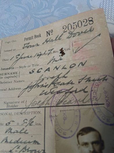 Defence Of The Realm Permit Book(WW1)