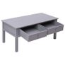 Coffee Table Grey 100x50x45 cm Wood Image 4