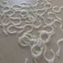 furn. Eyelet Plastic White Gloss Curtain hooks Image 3