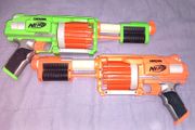2x NERF Fury Fire Dart Tag Guns