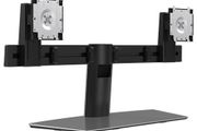 Ex Demo Dell MDS19 Dual Monitor Stand - Up to 27-inch Screen - Aluminum, Black