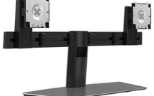 Ex Demo Dell MDS19 Dual Monitor Stand - Up to 27-inch Screen - Aluminum, Black