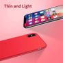 Liquid Silicone Case For iPhone XS Max Luxury Thin ShockProof Soft Phone Cover Red - FHT5IPXSMLK Image 4