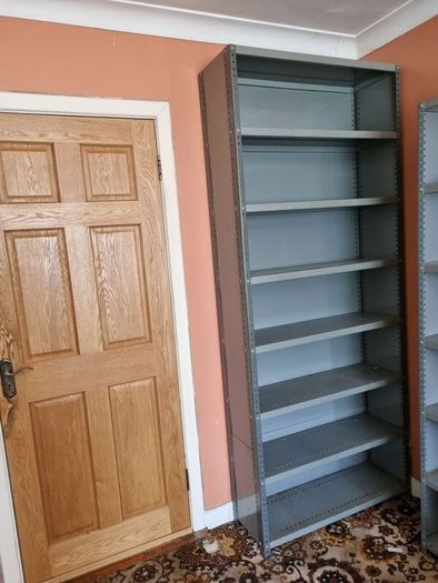 industrial steel shelving unit job lot five pieces