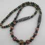 Antique Venetian Style Mix Glass Beads Necklace Image 6