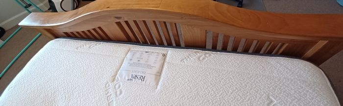 King size bed - solid oak