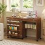 Folding Sewing Table, Rolling Sewing Cabinet Image 3