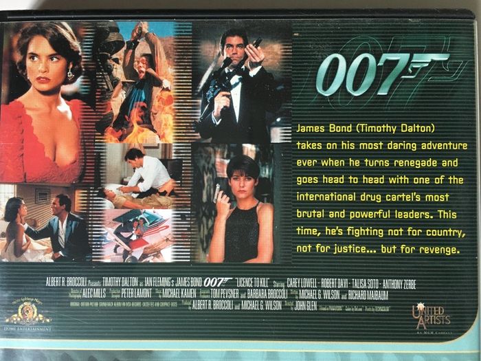007 James Bond - Licence To Kill [1989] Timothy Dalton, Carey Lowell, Robert Davi, Talisa Soto & Anthony Zerbe [Movie DVD]