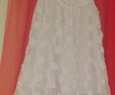 Velon white embroidered chiffon tunic size UK10 EU38 Postage included