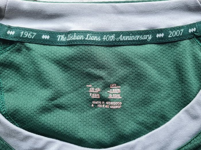 Celtic FC 2007 Lisbon Lions 40th Anniversary Nike Home Jersey size L long sleeve Carling