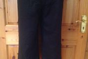 BNWT Size 8 Black Linen Capri Trousers