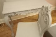 Table chair and mirror