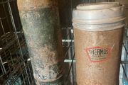 2 old military flasks