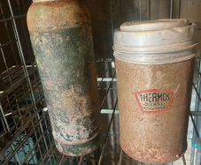 2 old military flasks
